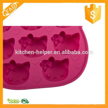 BPA libre aprobado por la FDA Silicona Chocolate Candy moldes Fondant Hacer Pan